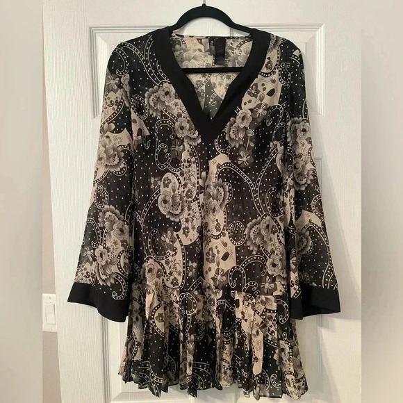 Bisou Bisou Mini Sheer Dress - Picture 1 of 5